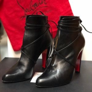 Christian Louboutin Ankle Tie Boots sz 38.5